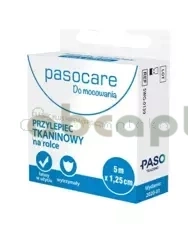 Pasocare Classic Roll, przylepiec tkaninowy na rolce, 5 m x 1,25 cm, 1 sztuka