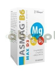 Asmag B6 Max D3, 50 tabletek