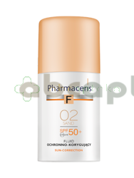 Pharmaceris F, fluid ochronno-korygujący, 02 Sand, SPF 50, 30 ml