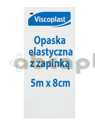 Viscoplast opaska elastyczna z zapinką, 5 m x 8 cm, 1 sztuka