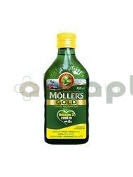 Tran Mollers Gold, smak cytrynowy, 250 ml