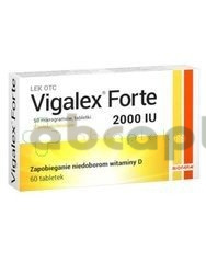Vigalex Forte 2 000 I.U., 60 tabletek | DATA WAŻNOŚCI 30.09.2025