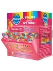 Plusssz Junior, Lizaki bez cukru Odporność, 50 sztukl