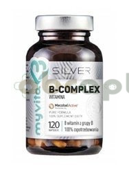 MYVITA Silver Witamina B-Complex 100%, 120 kapsułek | DATA WAŻNOŚCI 31.12.2026