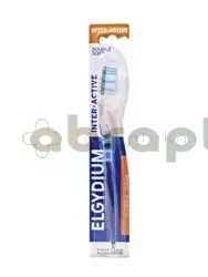 Elgydium Inter-active, szczoteczka do zębów, miękka, 1 sztuka