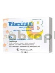 Vitaminum B compositum, 50 tabletek drażowanych | DATA WAŻNOŚCI 30.04.2027
