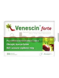 Venescin forte, 30 tabletek drażowanych