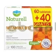 Naturell Witamina B12, 100 tabletek do rozgryzania i żucia