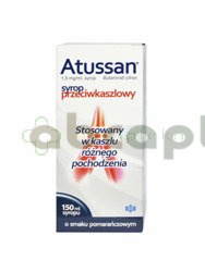 Atussan 1,5 mg/ml, syrop o smaku pomarańczowym,  150 ml