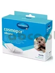 Cosmopor Silicone, opatrunek samoprzylepny, sterylny, z silikonową warstwą kontaktową, 10 cm x 8 cm, 5 sztuk