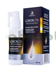 Loxon 2%, płyn na skórę głowy, 60 ml