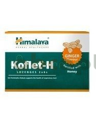 HIMALAYA Koflet-H do ssania, smak imbirowy, 12 pastylek