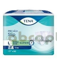 TENA Slip ProSkin Super, Pieluchomajtki rozmiar L, 30 sztuk