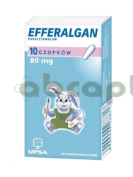 Efferalgan, 80 mg, 10 czopków, 