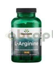 SWANSON, L-Arginina 500 mg, 200 kapsułek