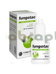 Fungotac, 10mg/ml, krople do uszu, 20 ml,