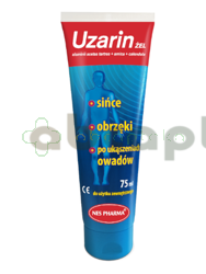 Uzarin, żel na urazy, siniaki, opuchliznę, 75 ml