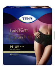 TENA Lady Pants Plus Noir, Bielizna dla kobiet, rozmiar M, 9 sztuk