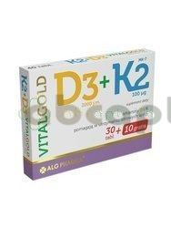 D3 + K2 VitalGold, 40 tabletek