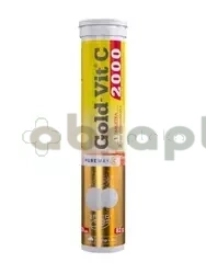 OLIMP Gold-Vit C 2000,  smak cytrynowy, 20 tabletek musujących 