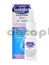 Sudafed Xylospray DEX dla dzieci, 0,5mg+50mg/ml, 10ml