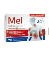 Mel, 7,5 mg, 20 tabletek ulegających rozpadowi w jamie ustnej