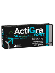 Actigra Forte 50 mg, 2 tabletki powlekane