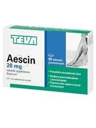 Aescin, 20 mg, 90 tabletek powlekanych