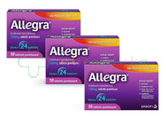 Allegra 120 mg, 3 x 10 tabletek powlekanych