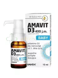 Amavit D3 Baby 400 j.m., płyn, 10 ml