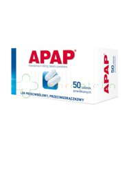 Apap, 500 mg, 50 tabletek