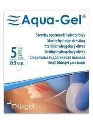 Aqua-Gel, sterylny opatrunek hydrożelowy (krążek), 5 cm, 1 sztuka