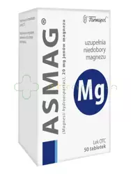 Asmag, 20mg, 50 tabletek