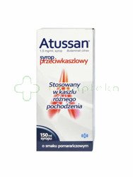 Atussan 1,5 mg/ml, syrop o smaku pomarańczowym,  150 ml
