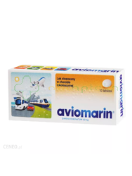 Aviomarin, 50 mg, 10 tabletek