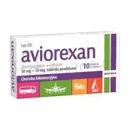 Aviorexan, 50 mg + 50 mg, 10 tabletek powlekanych