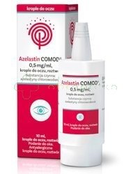 Azelastin Comod, 0,5mg/ml, krople do oczu, 10 ml