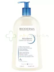 Bioderma Atoderm Creme De Douche, Odżywczy, kremowy żel do mycia ciała i twarzy dla skóry normalnej, suchej i wrażliwej,  1000 ml 