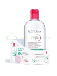 Bioderma Sensibio, H2O 500 ml + waciki 3szt