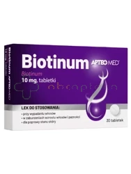 Biotinum APTEO MED 10 mg,            30 tabletek