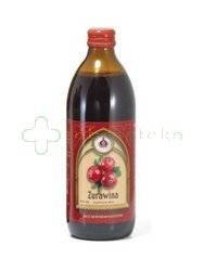 Bonifraterski sok z owoców żurawiny, z dodatkiem witaminy C, 500 ml