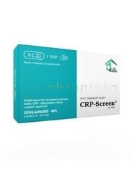 CRP-Screen, szybki test z krwi do badania poziomu białka CRP, diagnostyka infekcji i stanów zapalnych, 1 sztuka