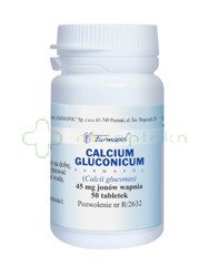 Calcium gluconicum 500 mg 50 tabletek