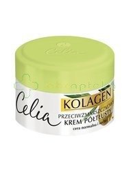 Celia Kolagen, kolagen i oliwka, krem przeciwzmarszczkowy półtłusty, cera normalna i sucha, 50 ml