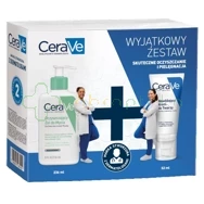 CeraVe Zestaw - Oczyszczający żel do mycia 236ml + Nawilżający krem do twarzy 52ml