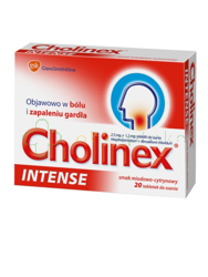Cholinex Intense, smak miodowo-cytrynowy, 20 pastylek