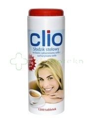 Clio, słodzik z dozownikiem, 1200 tabletek