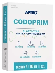 Codoprim elastyczna siatka opatrunkowa rozmiar 4 APTEO,             1 sztuka