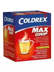 Coldrex MaxGrip cytrynowy 14 saszetek (1g+40mg+10mg)
