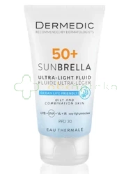 Dermedic Sunbrella, ultralekki krem ochronny SPF50 dla skóry tłustej i mieszanej, 40 ml